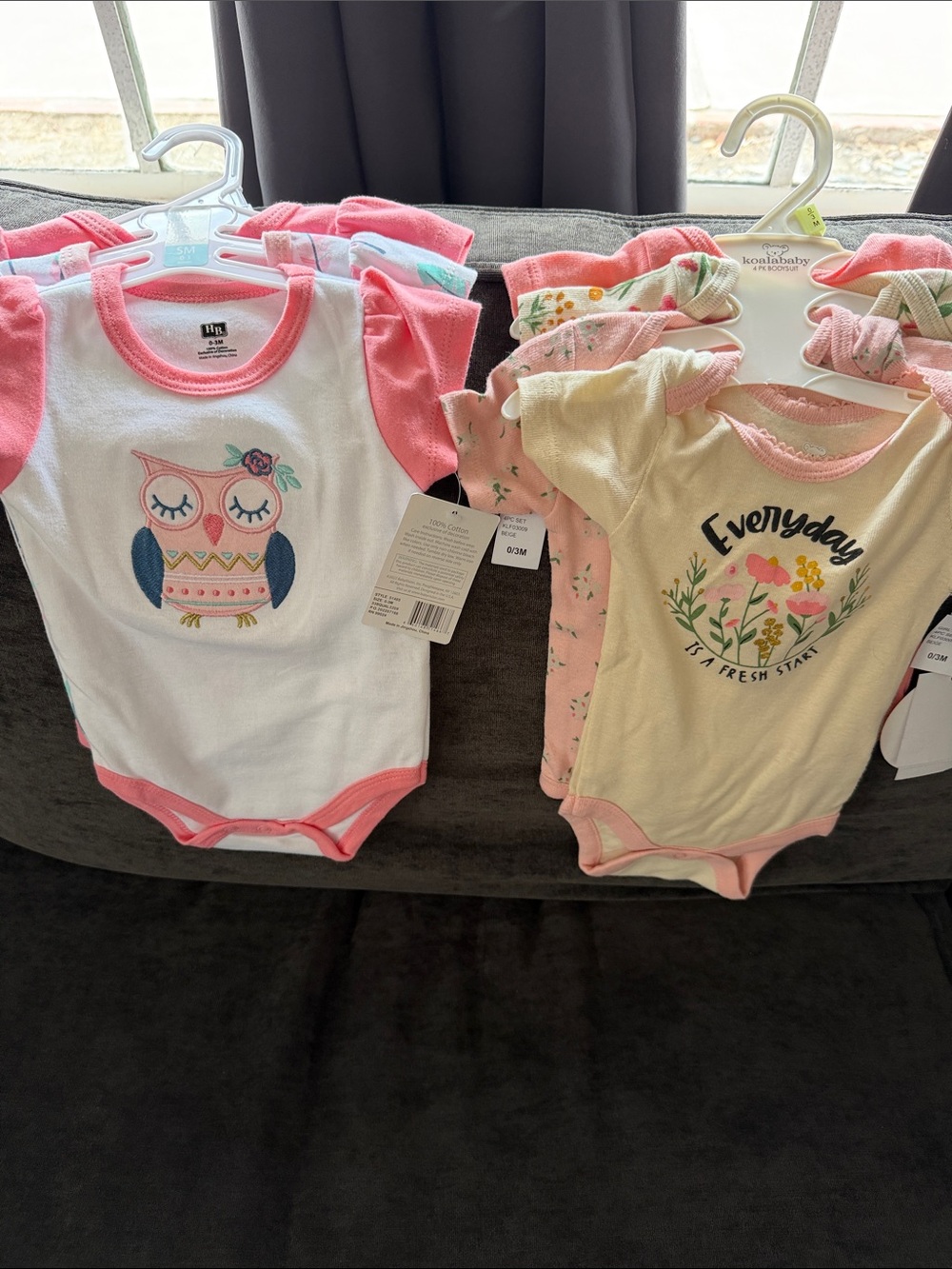 NWT 0-3 months onsies Hudson Baby and Koala Baby